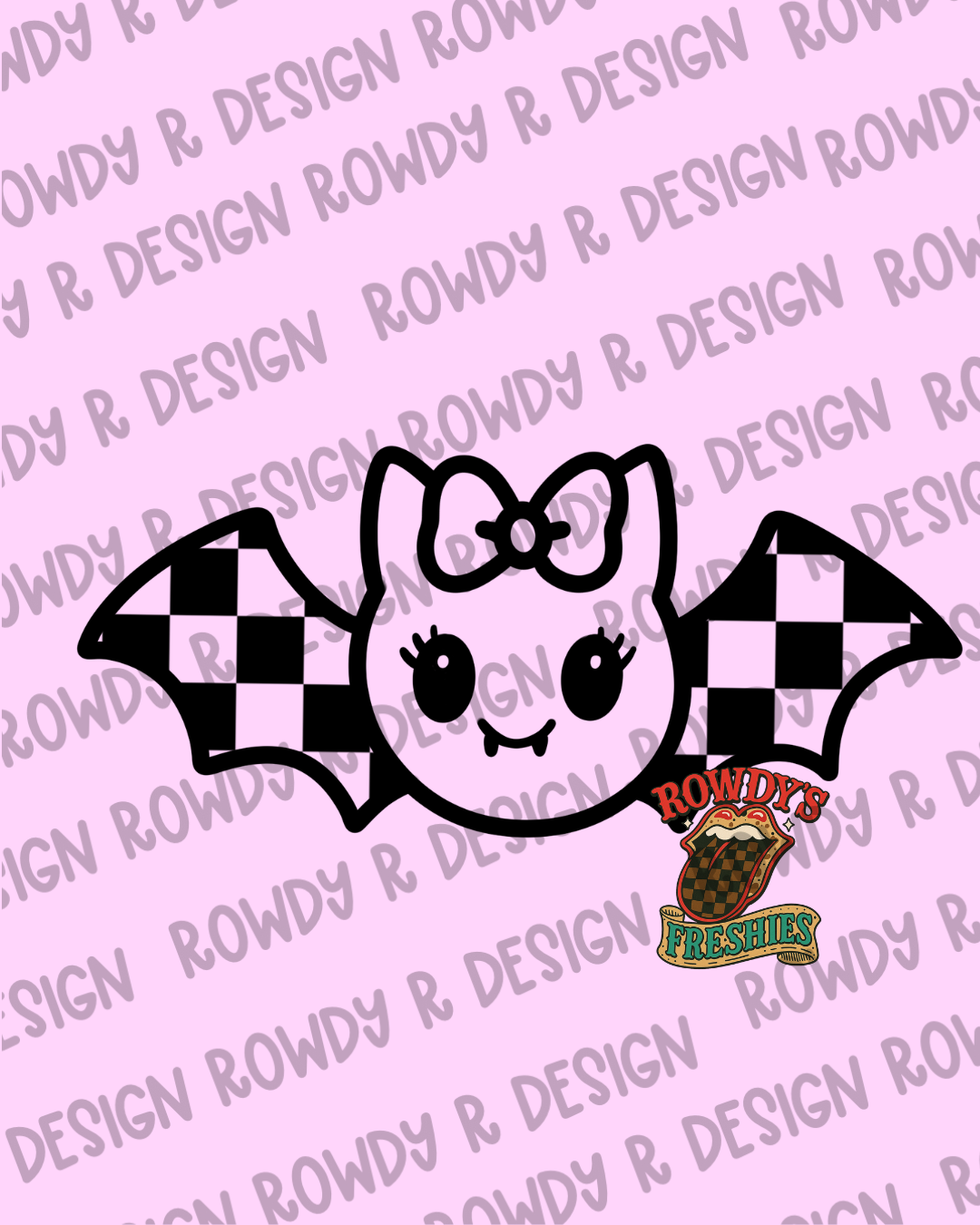 Checkered Bat STL/PNG