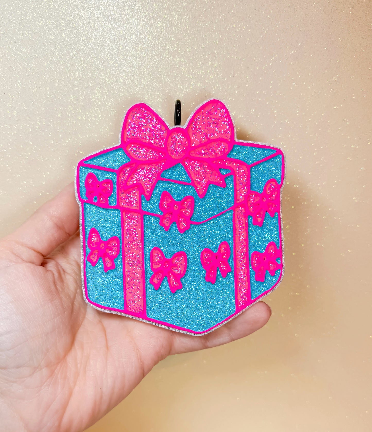 Christmas Bow Present Freshie