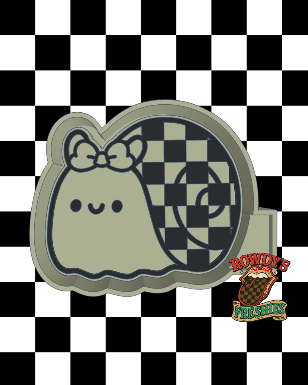 Checkered Snail STL/PNG