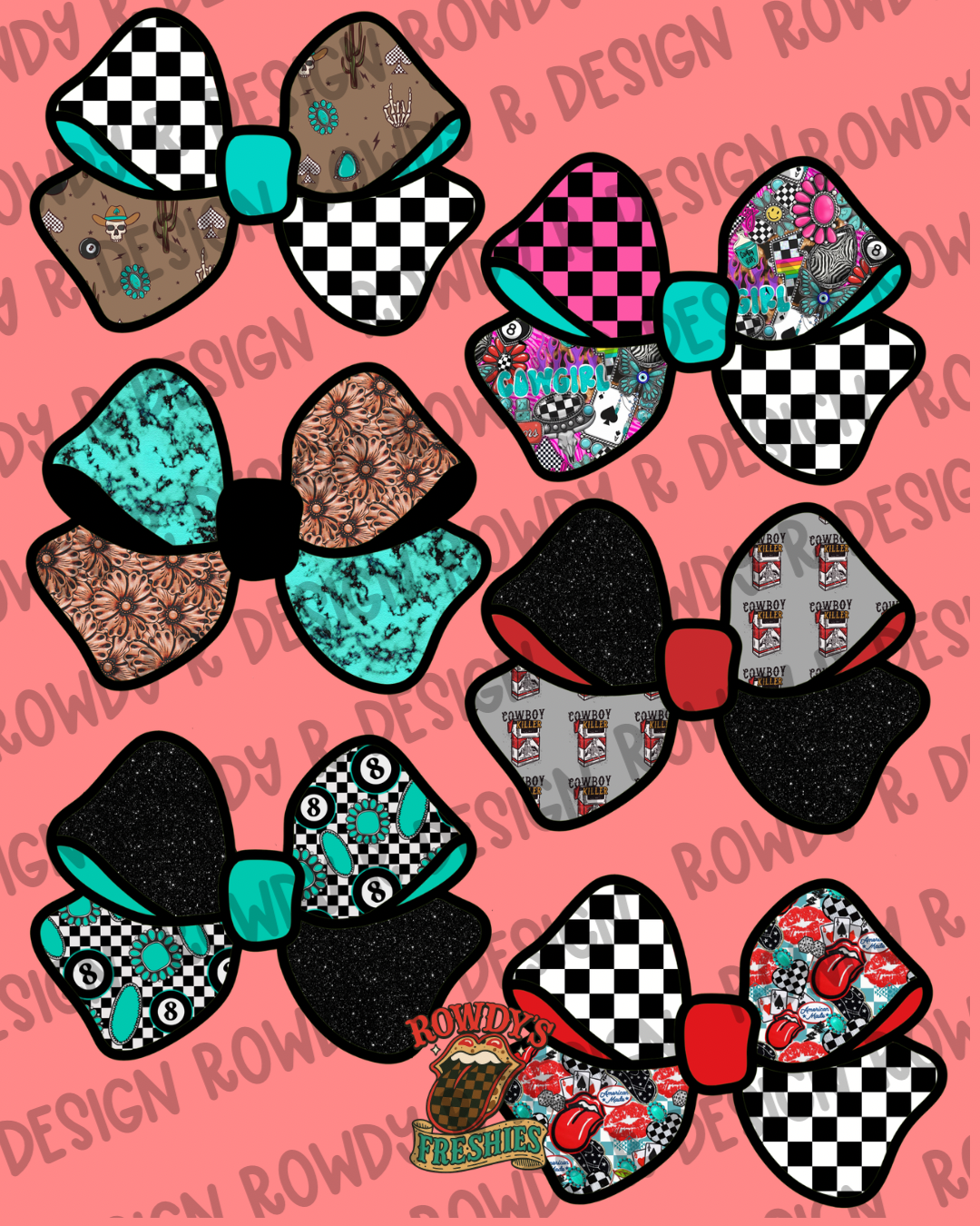 Western Bow Cardstock PNG