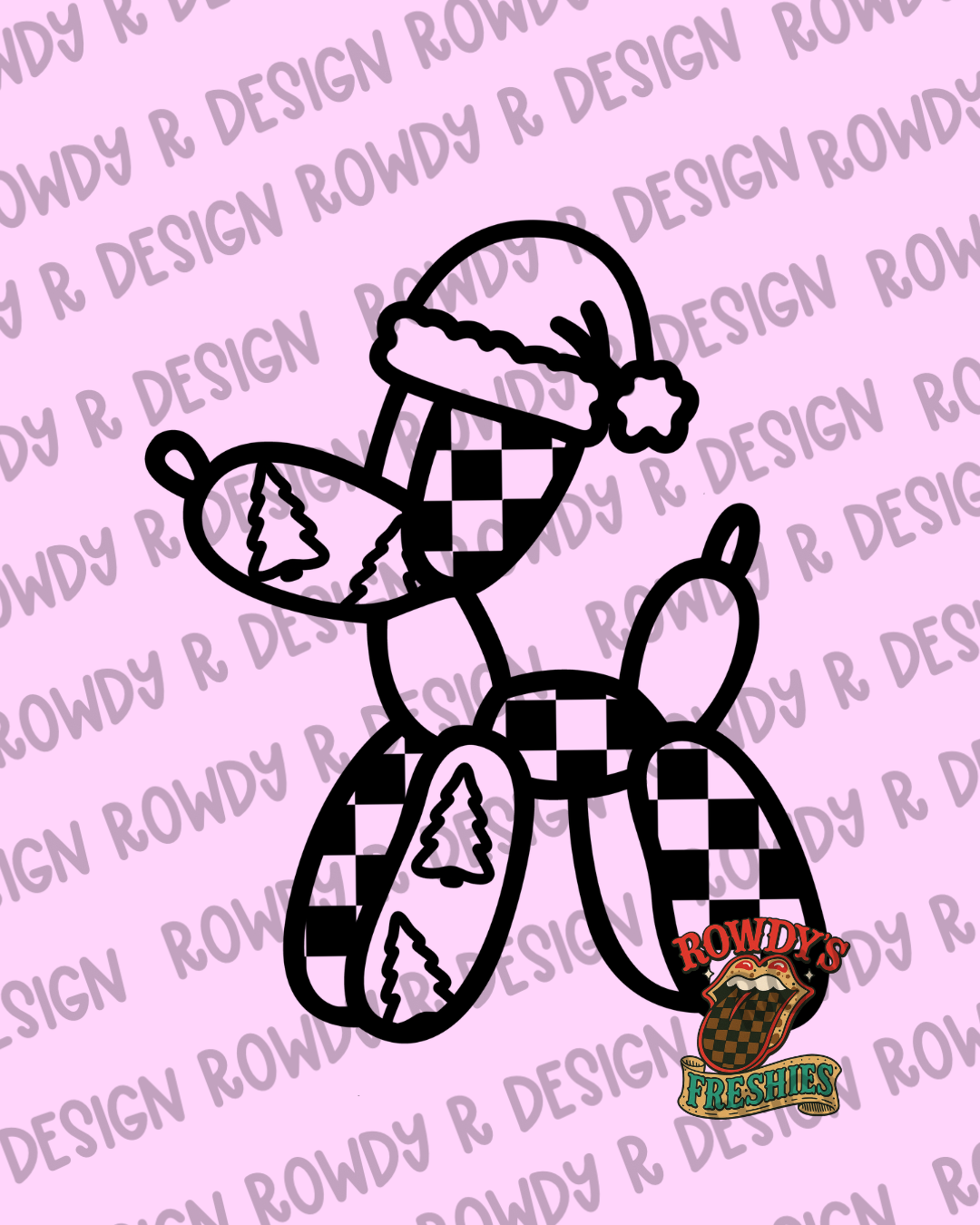 Christmas Balloon Dog STL/PNG