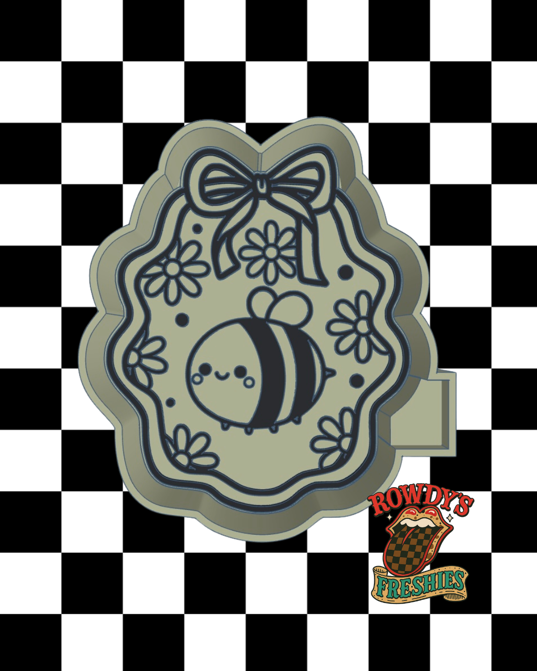 Bee Frame STL/PNG