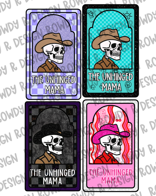 The Reader & Unhinged Mama Cardstock PNG (Pack of 4)