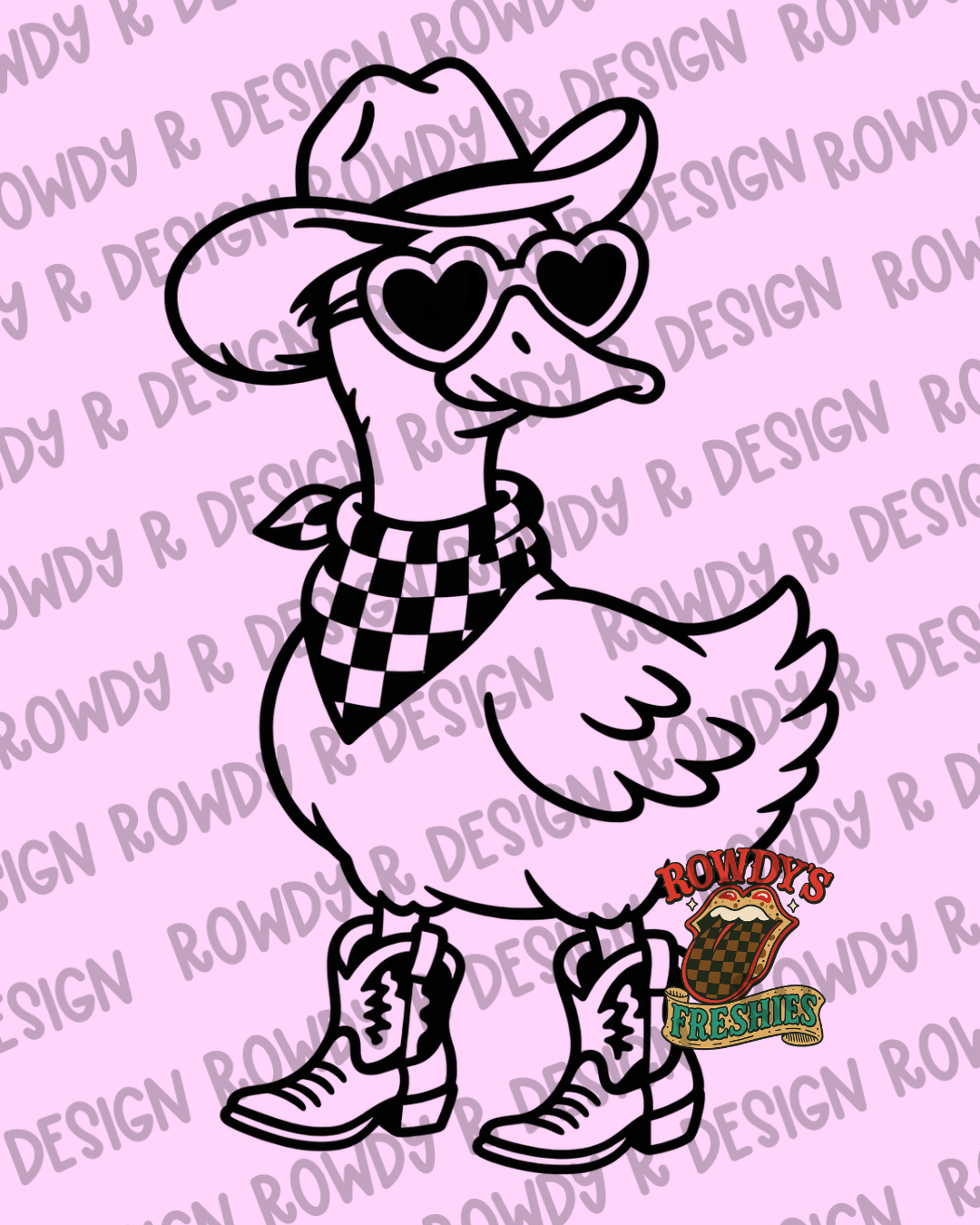 Cowboy Duck STL/PNG