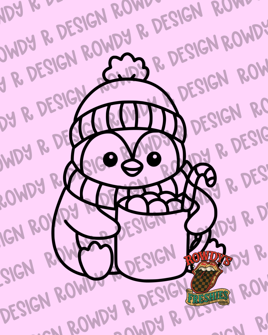 Hot Cocoa Penguin STL/PNG