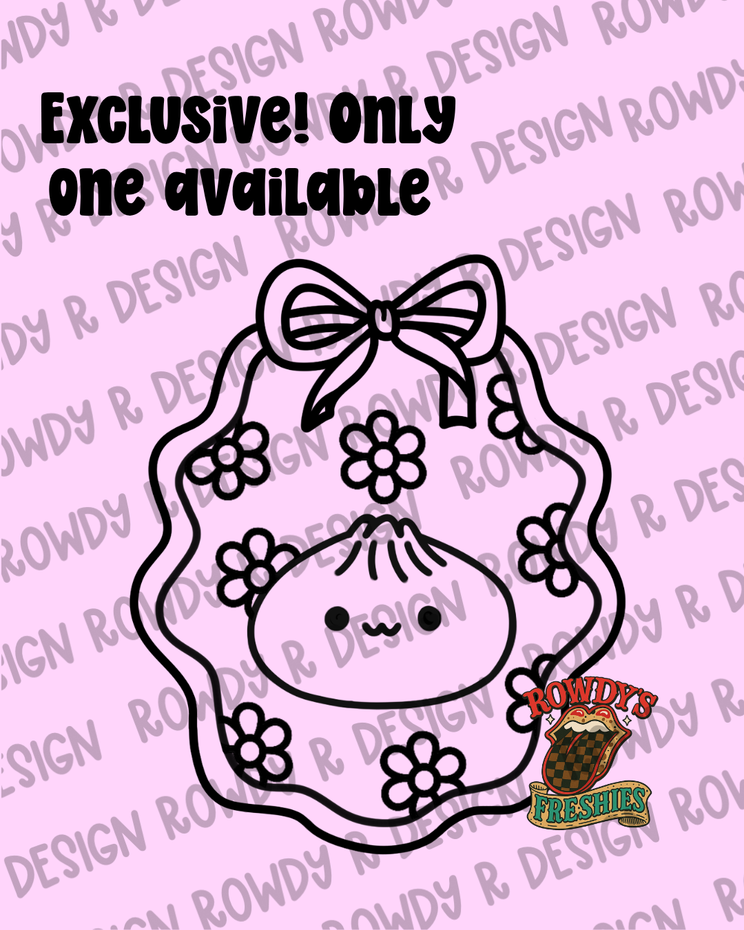 Exclusive Groovy Dumpling Frame PNG/STL •ONLY ONE AVAILBALE• (Copy)
