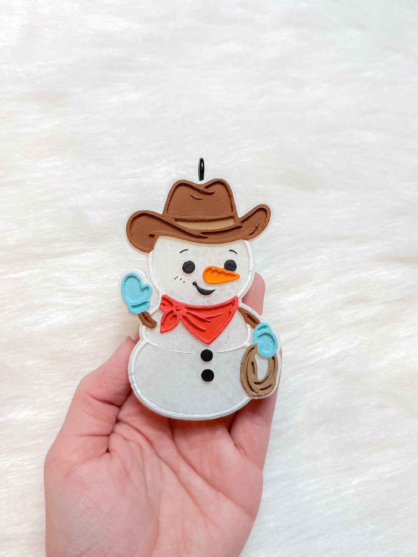Cowboy Snowman Freshie