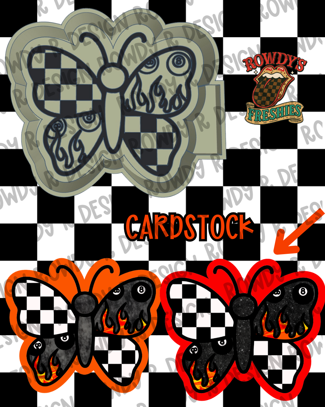 Y’allternative Butterfly STL/PNG & Cardstocks