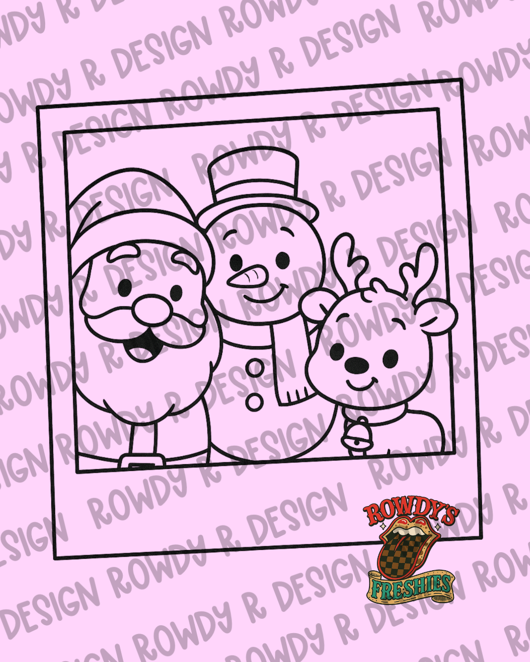Christmas Polaroid STL/PNG
