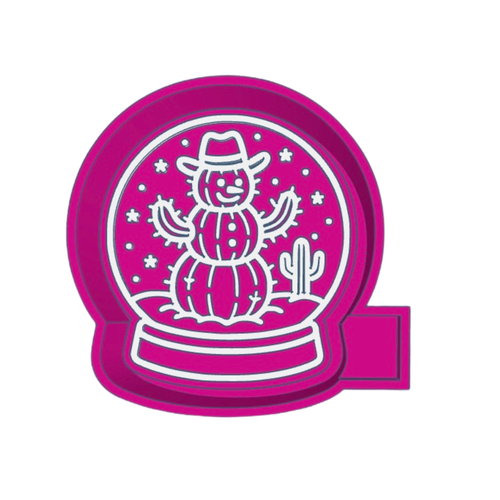 Cactus Snowman Snow Globe Freshie STL