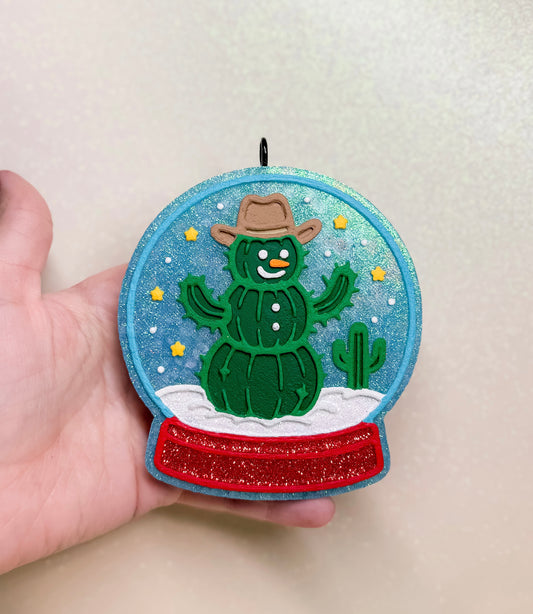 Cactus Snowman Freshie