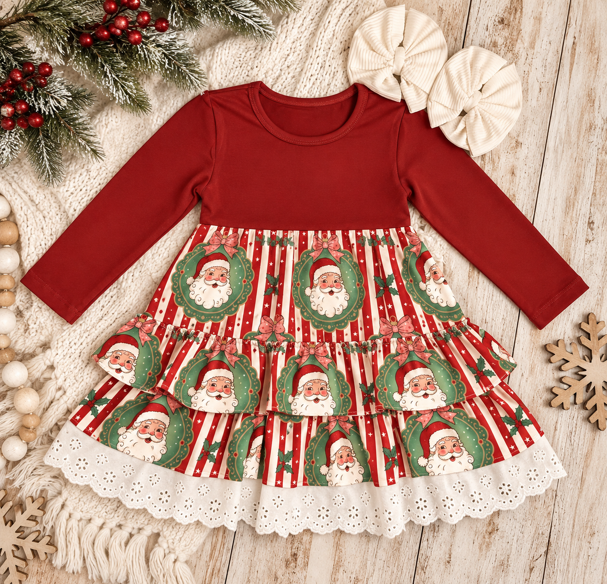 Vintage Christmas Romper Dress