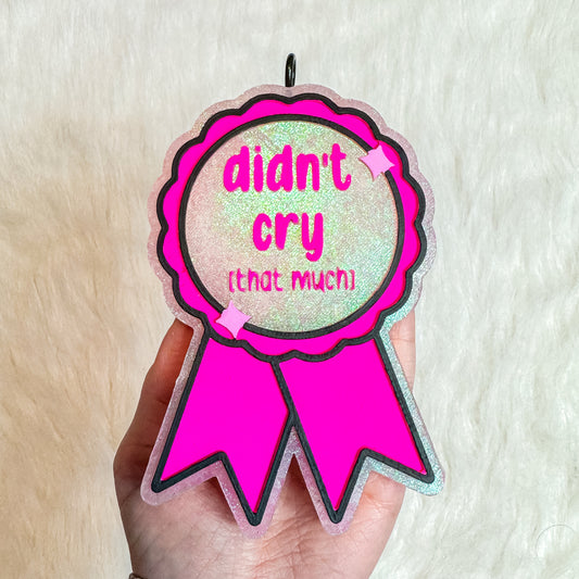 Didn’t Cry Ribbon Freshie