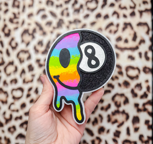 Drippy Smiley & 8 Ball Freshie