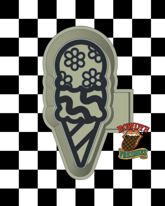 Retro Ice Cream STL/PNG