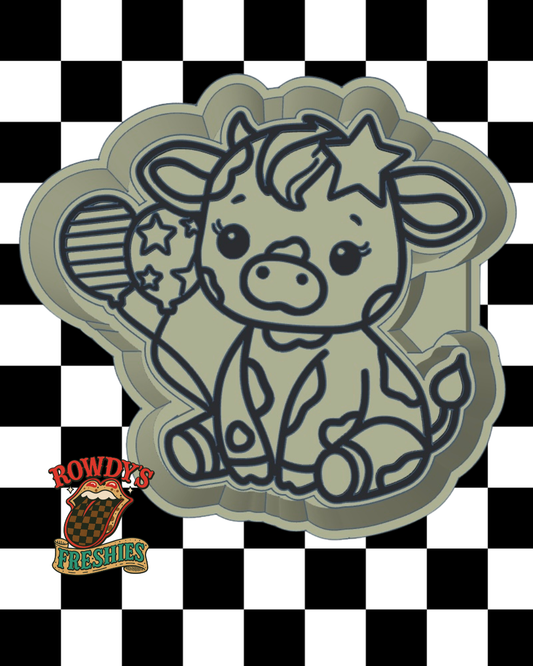 Patriotic Cow STL/PNG