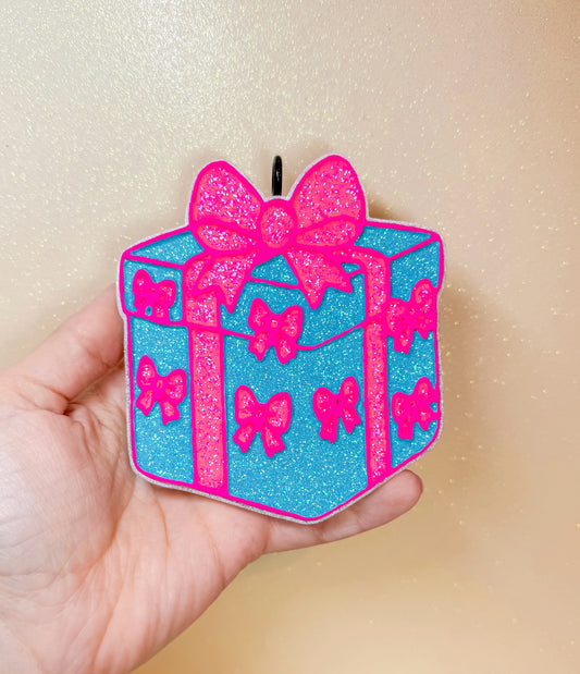 Christmas Bow Present Freshie
