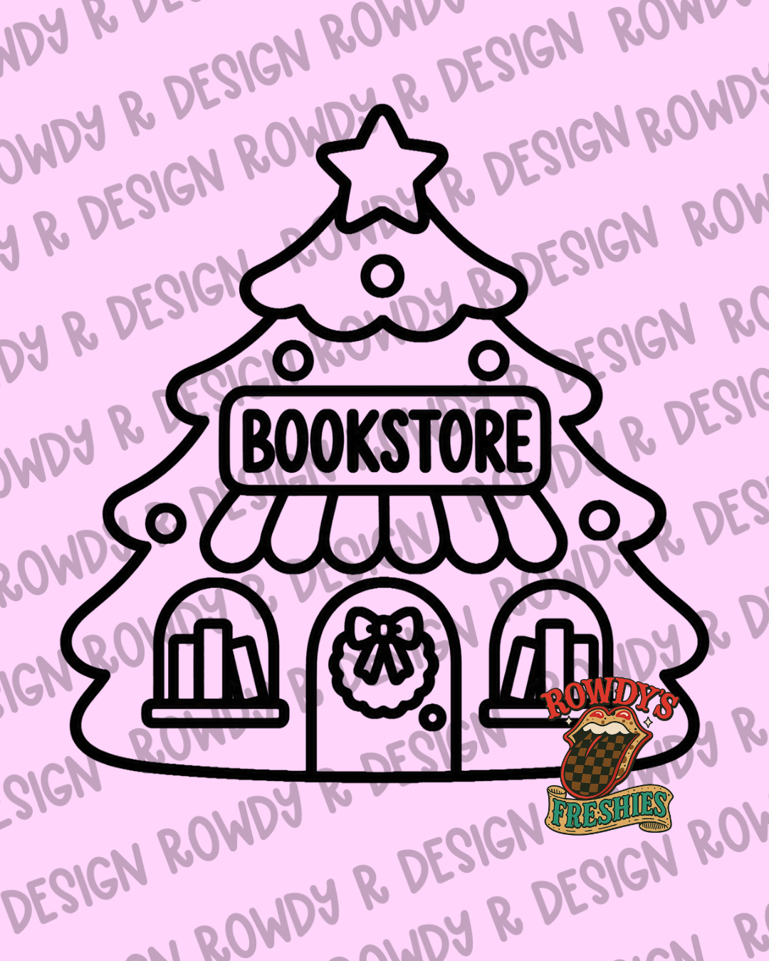 Christmas Bookstore STL/PNG