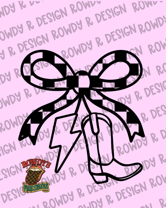Check Lightning & Boot Cherries STL/PNG