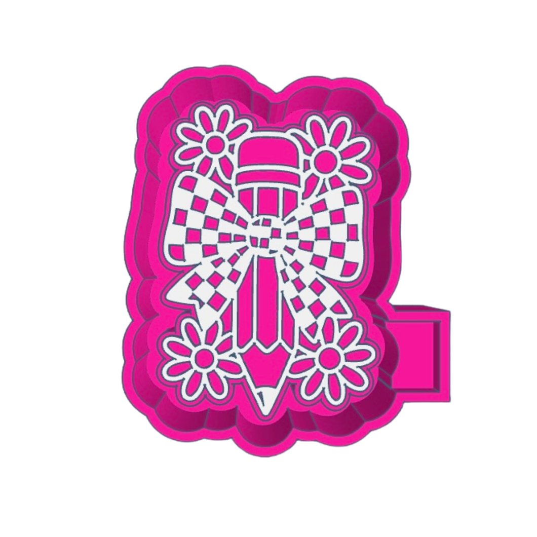 Checkered Pencil Freshie STL