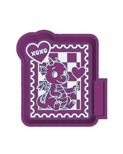 Valentine’s Dragon Stamp Silicone Mold