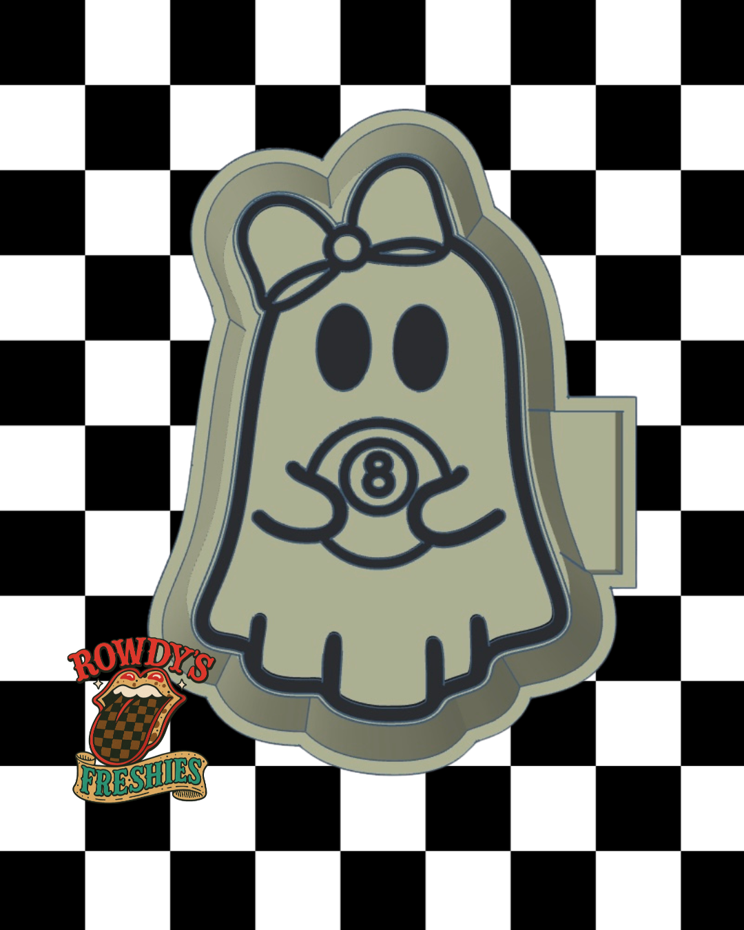 8 Ball Ghost STL/PNG