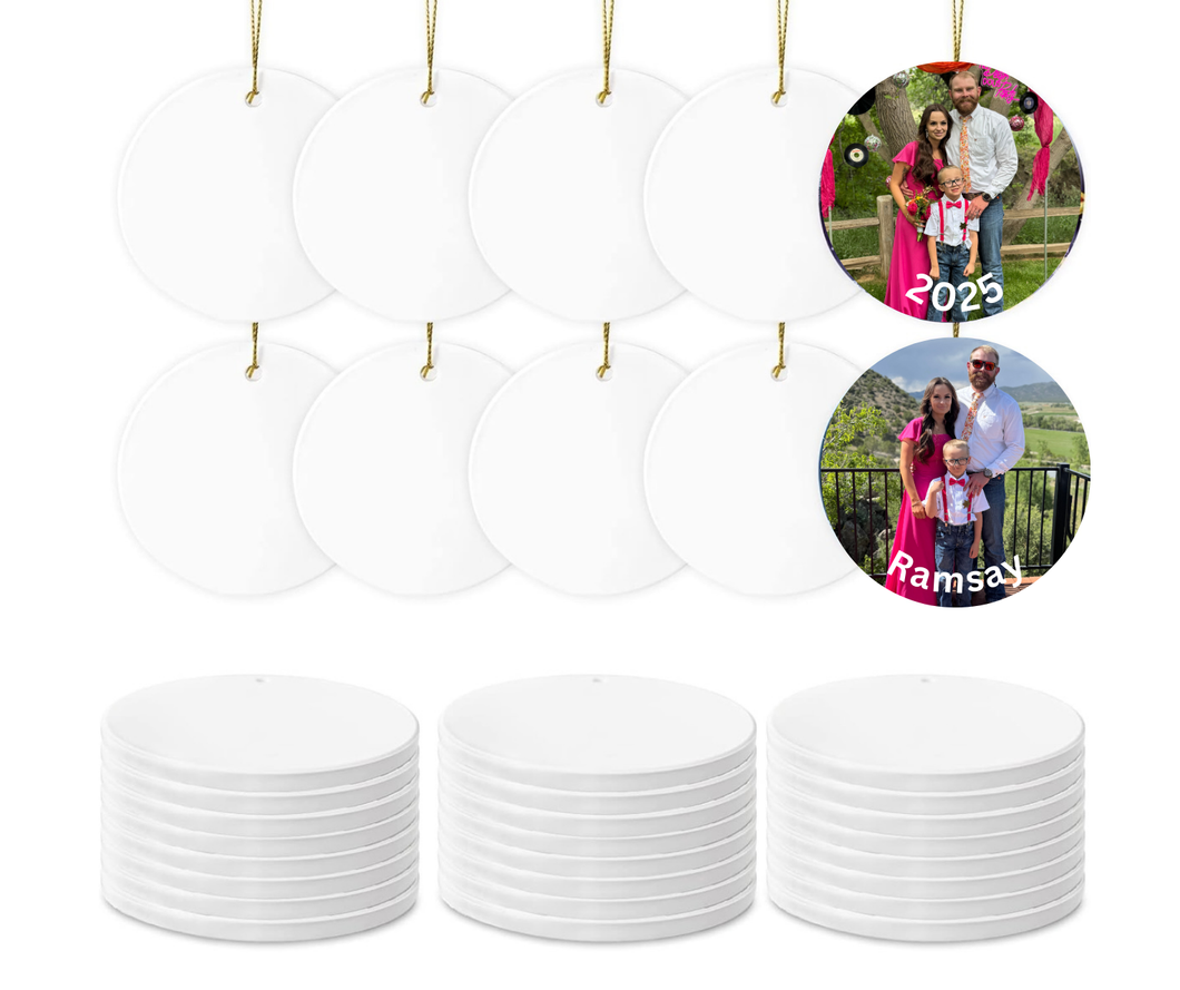 Custom Photo Christmas Ornaments (PLEASE READ DESCRIPTION)