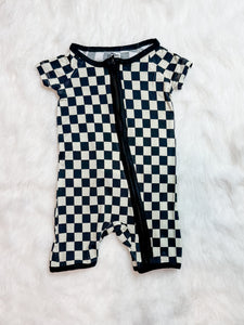 Checkered Bamboo Shortie