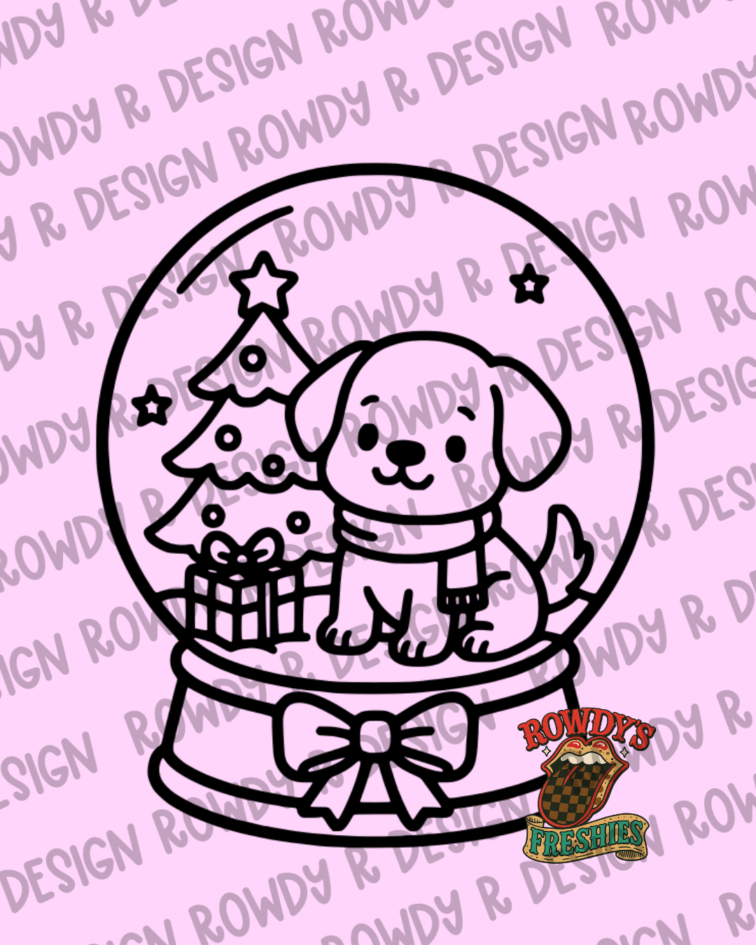 Puppy Snow Globe STL/PNG