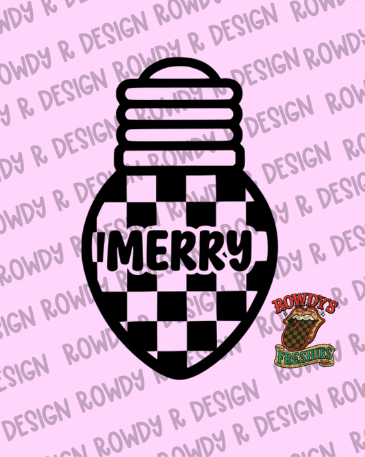 Check Merry Bulb STL/PNG