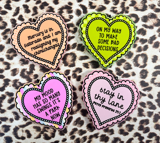 Sarcastic Heart Frame Freshies