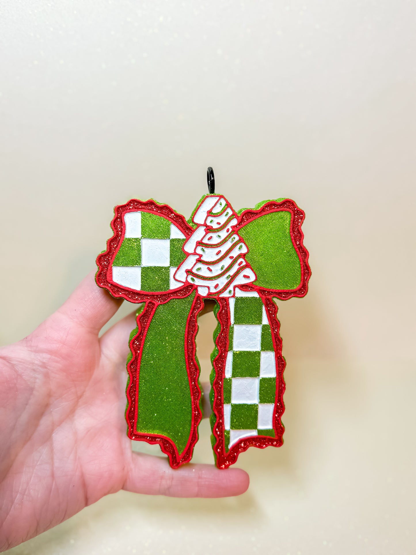 Christmas Tree Cake Bow Freshie