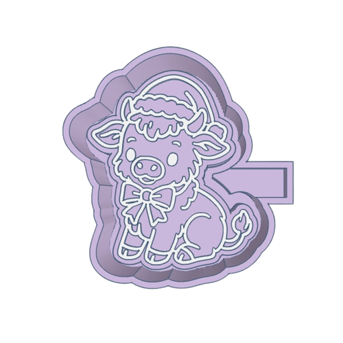 Christmas Cow Freshie STL