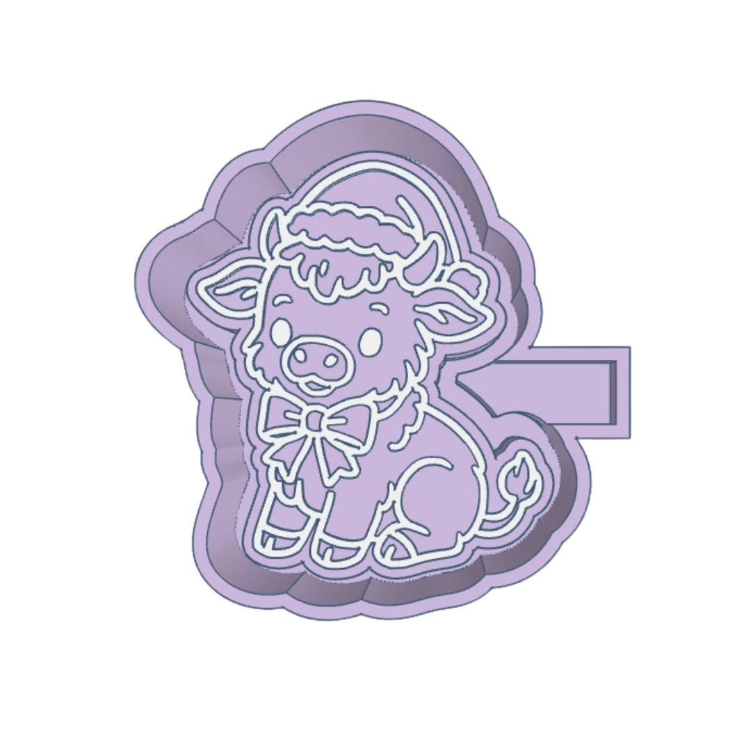 Christmas Cow Freshie STL