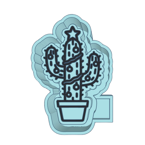 Cactus Christmas Tree Freshie STL