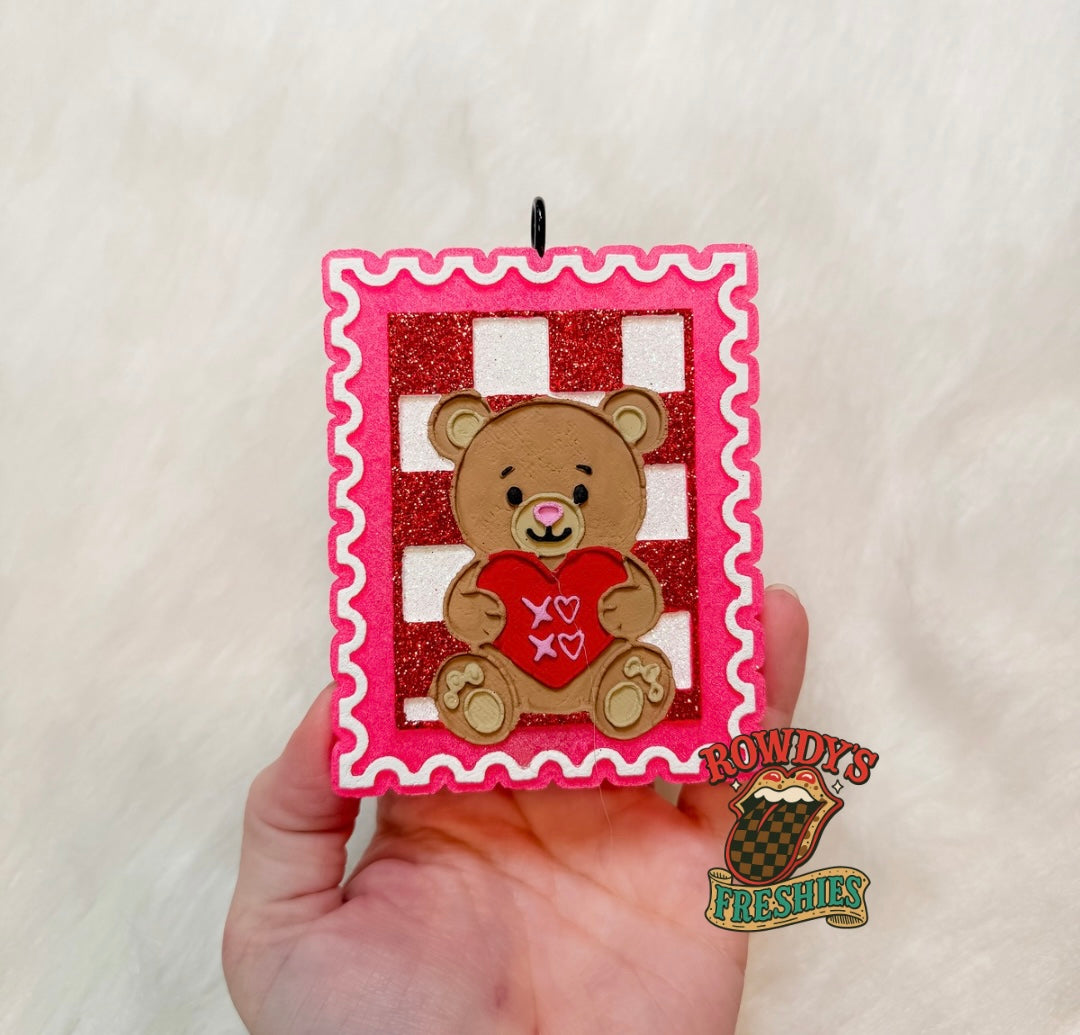Teddy Bear Stamp Freshie