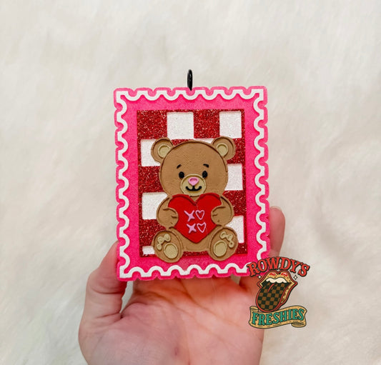 Teddy Bear Stamp Freshie