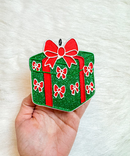 Christmas Bow Present Freshie