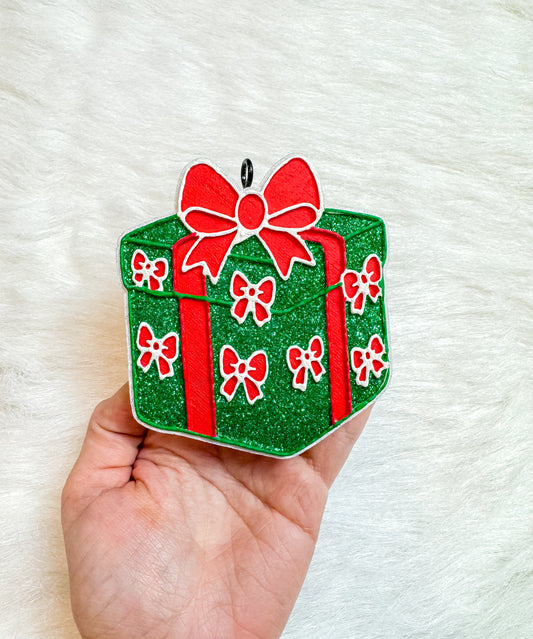 Christmas Bow Present Freshie