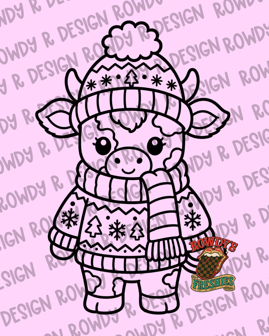 Cozy Cow STL/PNG