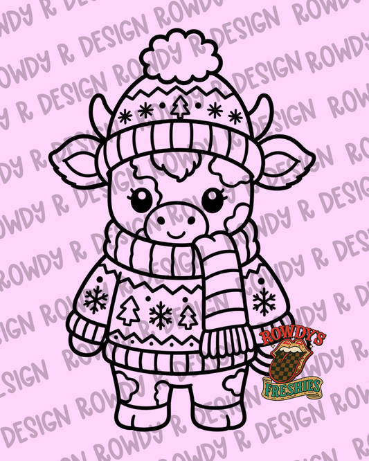 Cozy Cow STL/PNG