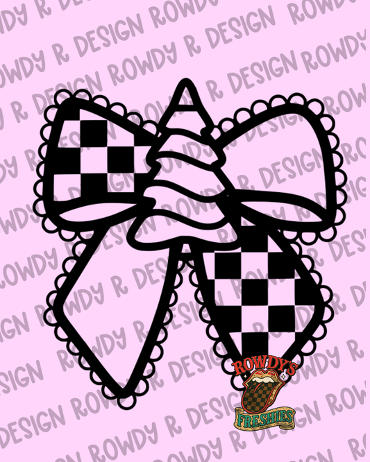 Christmas Tree Lace Bow STL/PNG