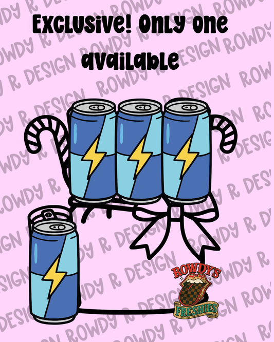 Exclusive Blue Cow Energy Santa Sack PNG/STL •ONLY ONE AVAILABLE•