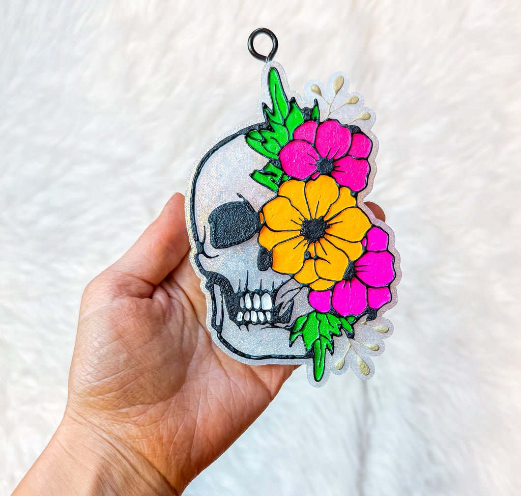 Floral Skelly Silicone Mold