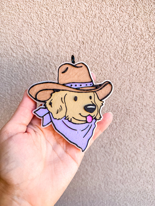 Cowboy Puppy Freshie