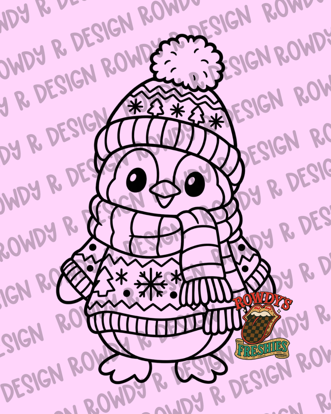 Cozy Penguin STL/PNG