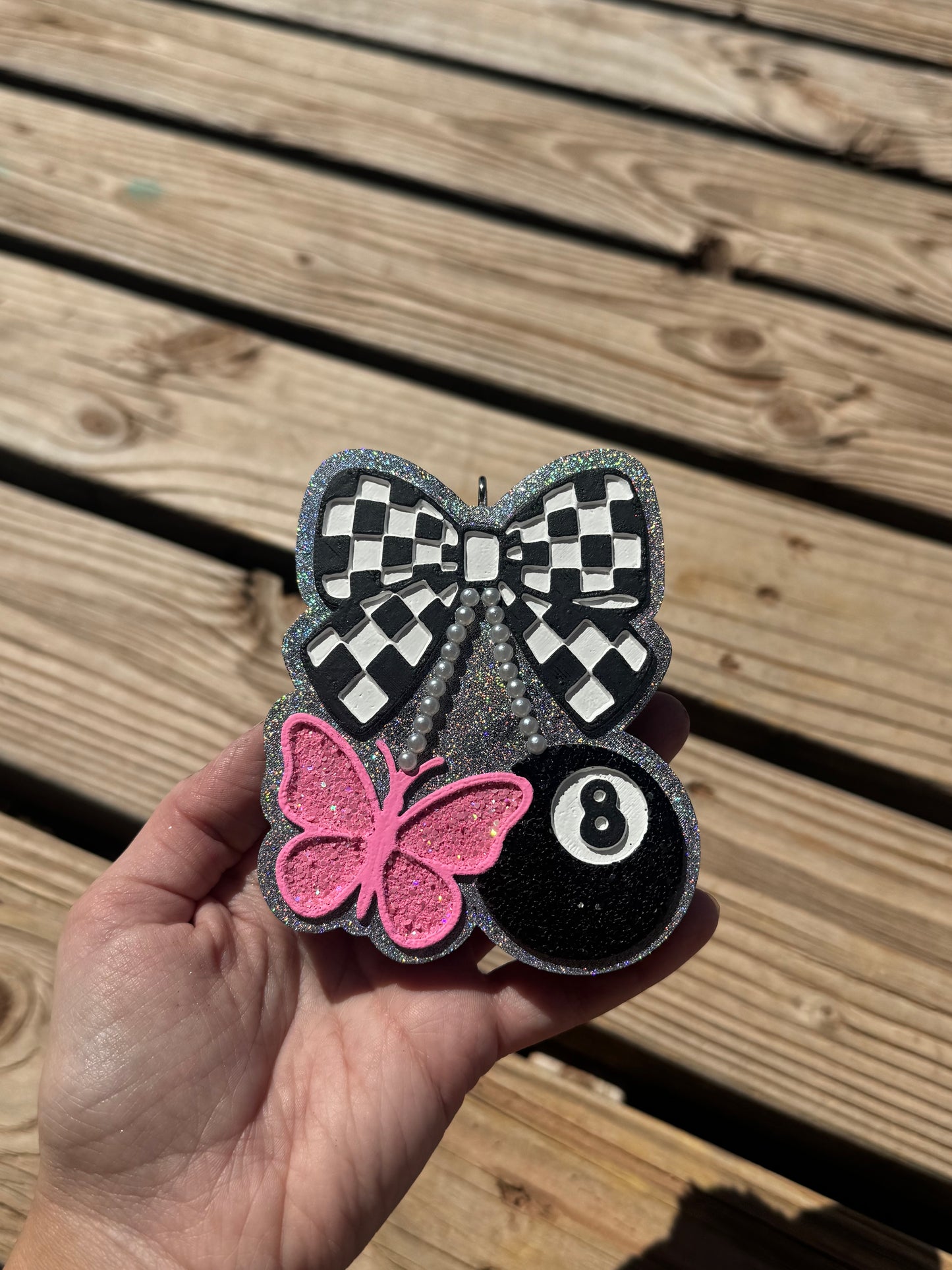 Butterfly & 8 Ball Freshie