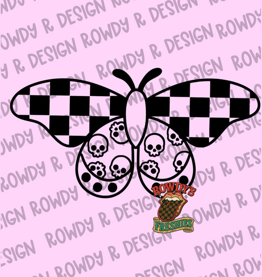 Checkered Moth STL/PNG