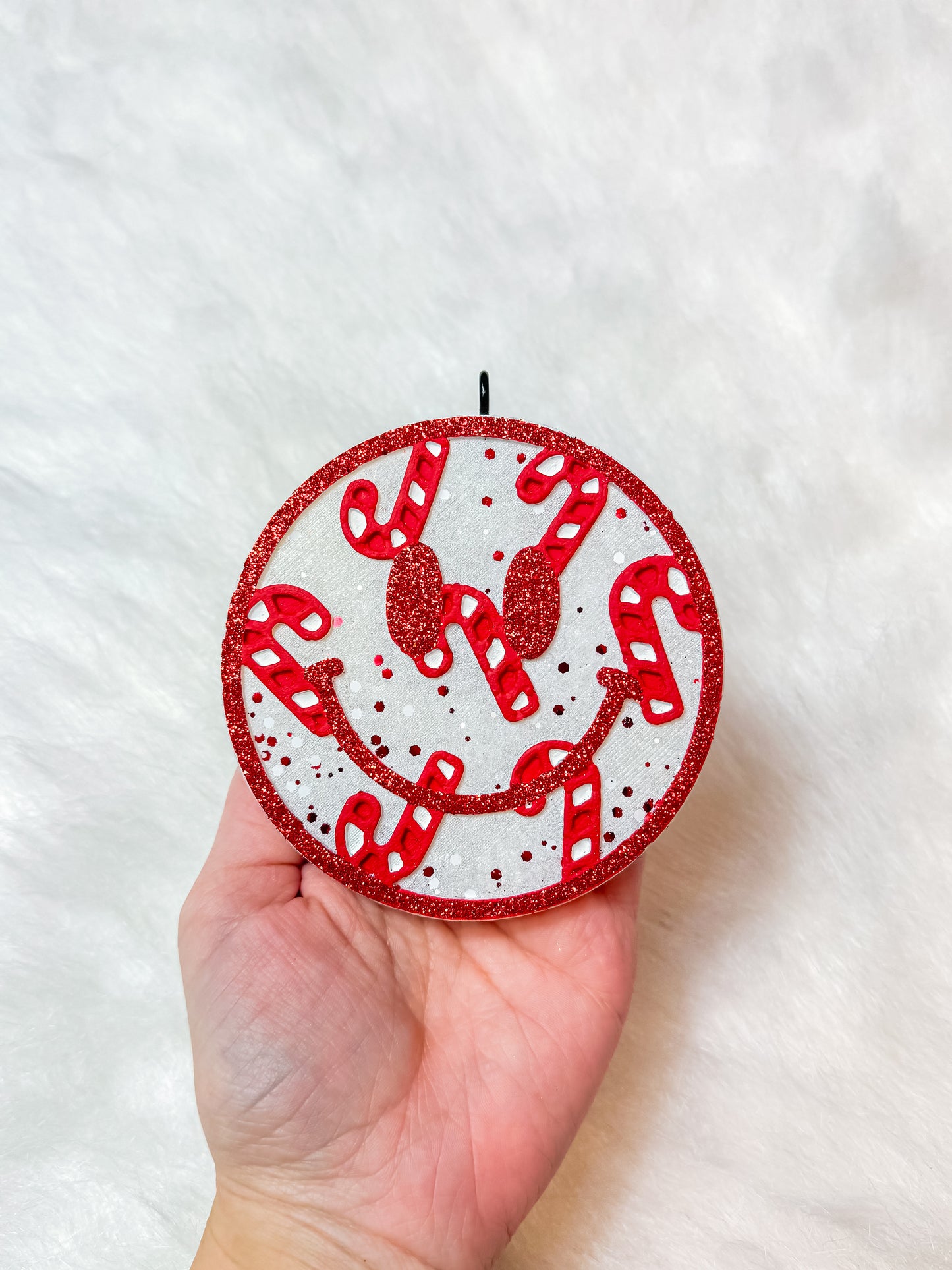 Candy Cane Smiley Freshie
