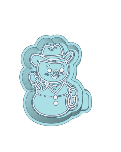 Cowboy Snowman STL